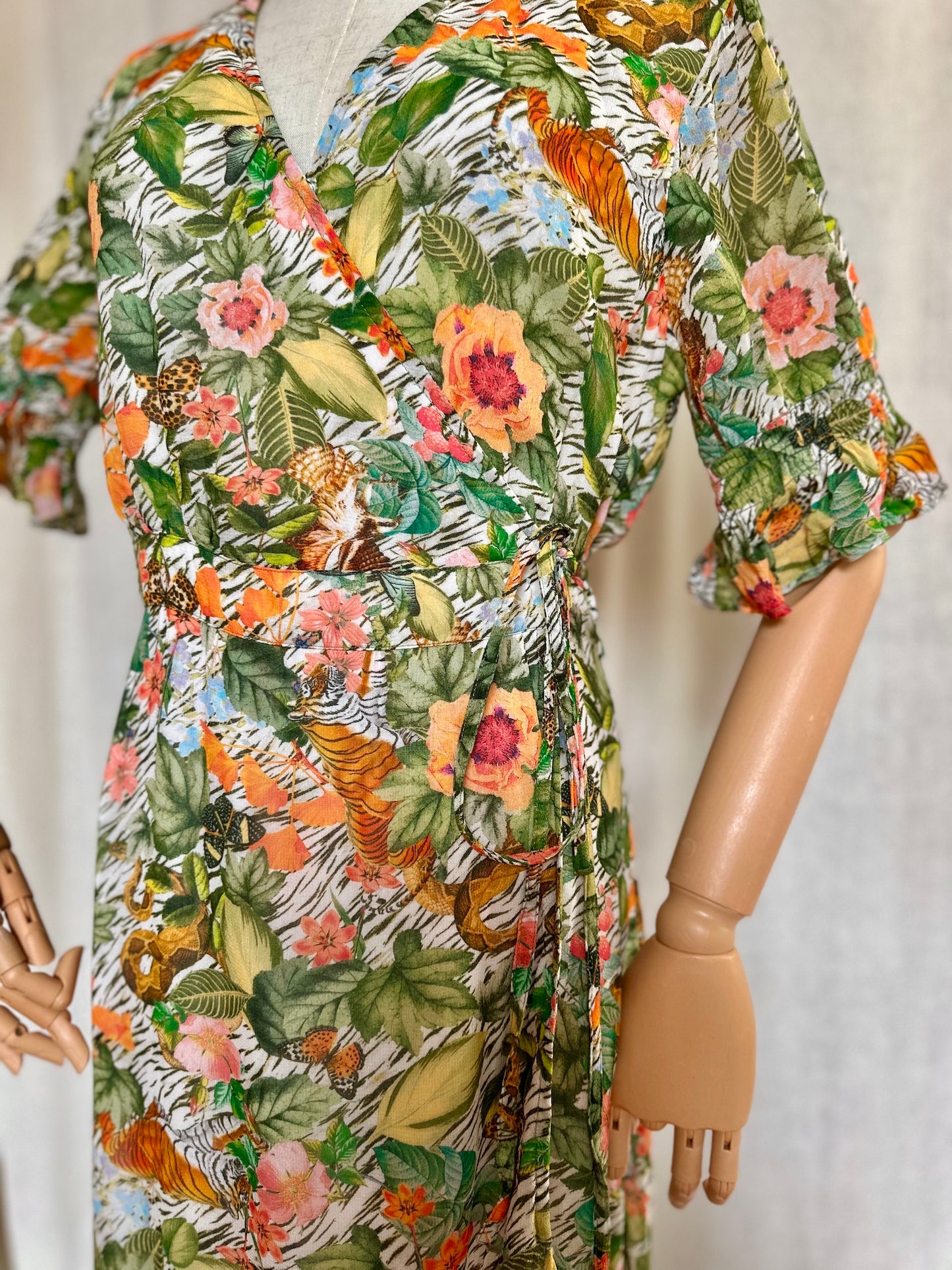 Jurk Alix print meerkleurig - Maat M