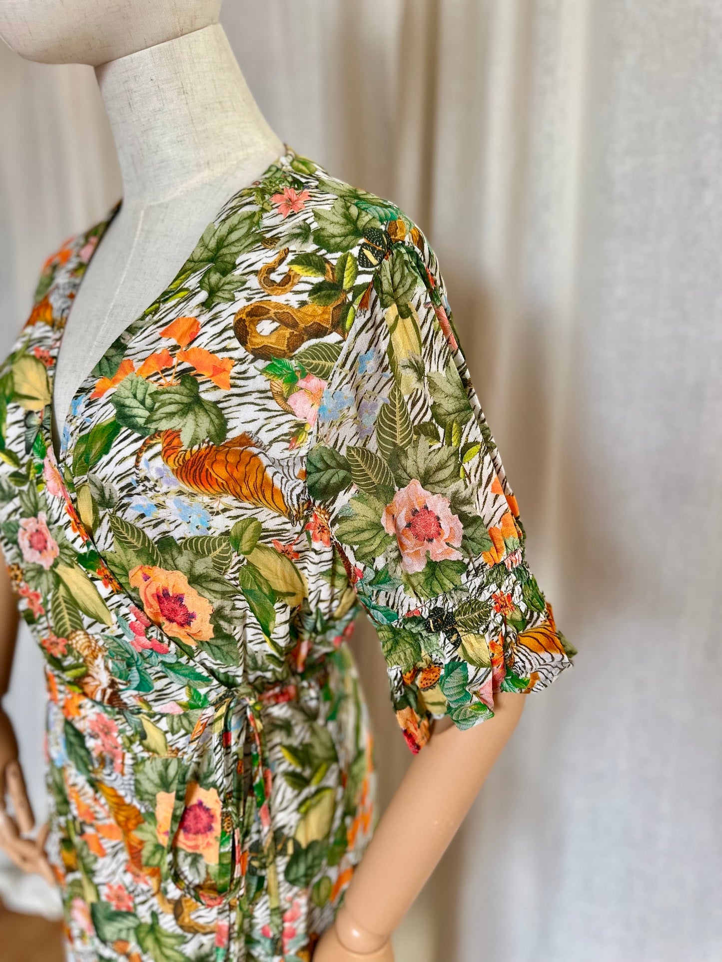 Jurk Alix print meerkleurig - Maat M