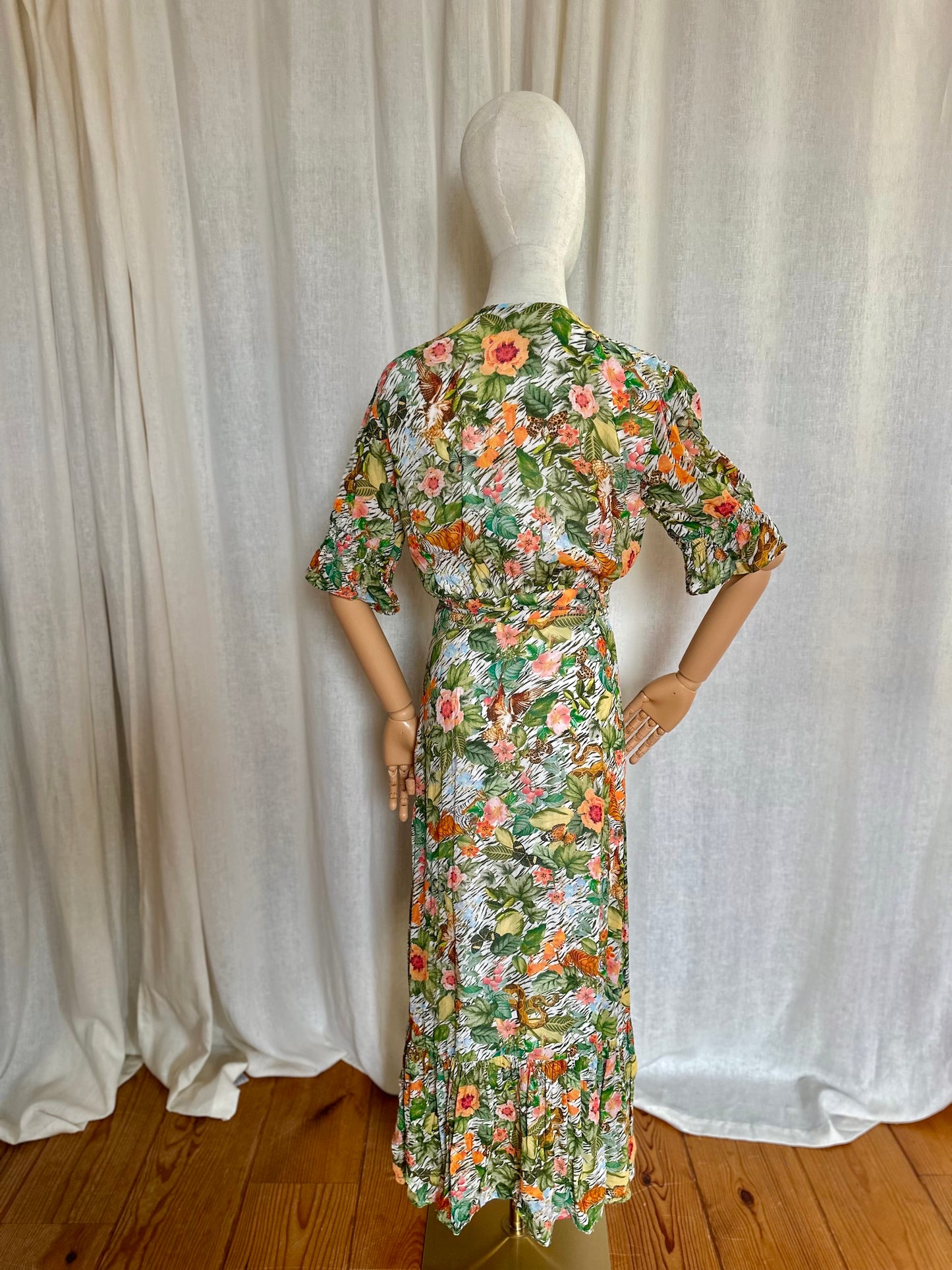 Jurk Alix print meerkleurig - Maat M
