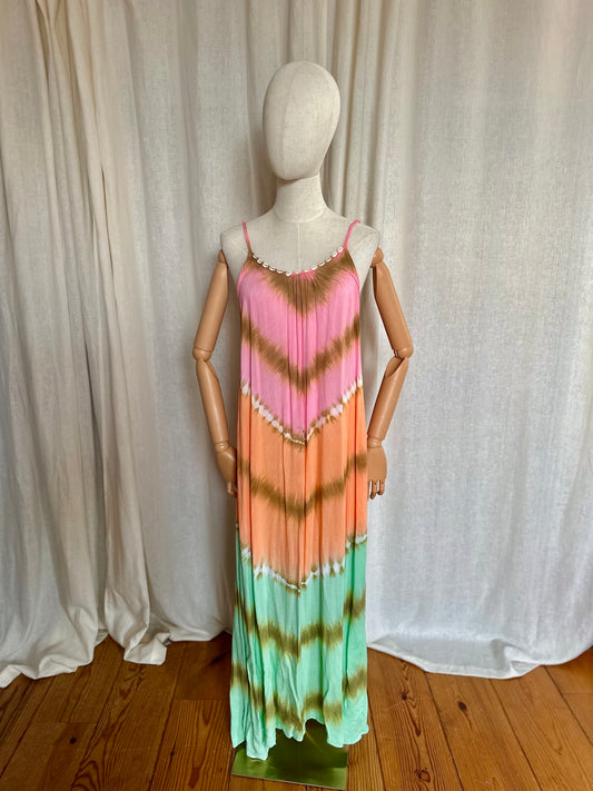 Jurk Hot Lava tie dye - Maat S