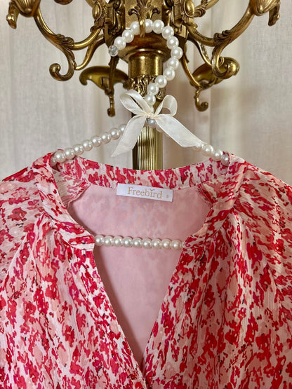 Jurk Freebird roze, rood - Maat S