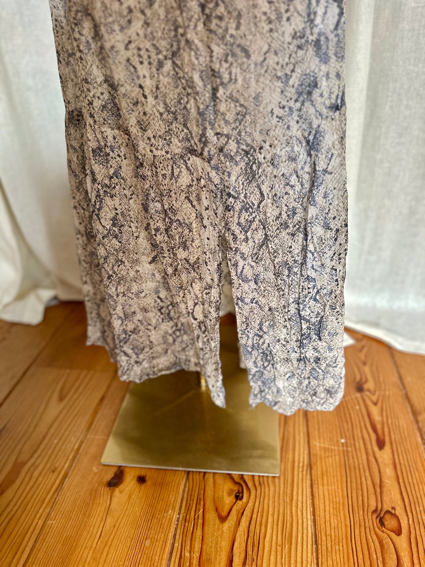 Jurk Set slangenprint wit - Maat 42