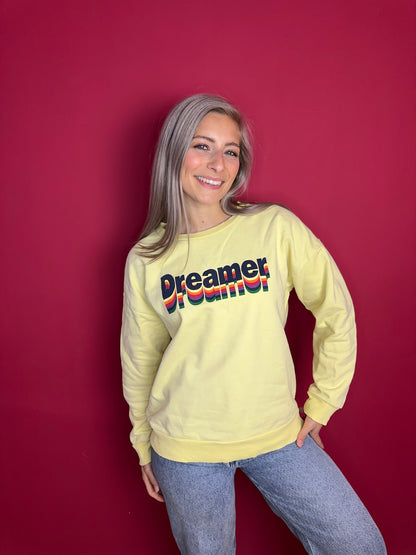 Sweater SET dreamer lichtgeel - Maat 42