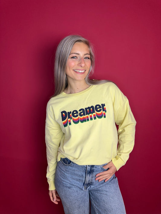 Sweater SET dreamer lichtgeel - Maat 42