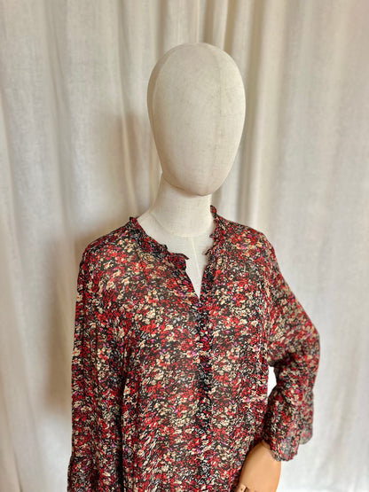 Jurk Set print rood - Maat 42