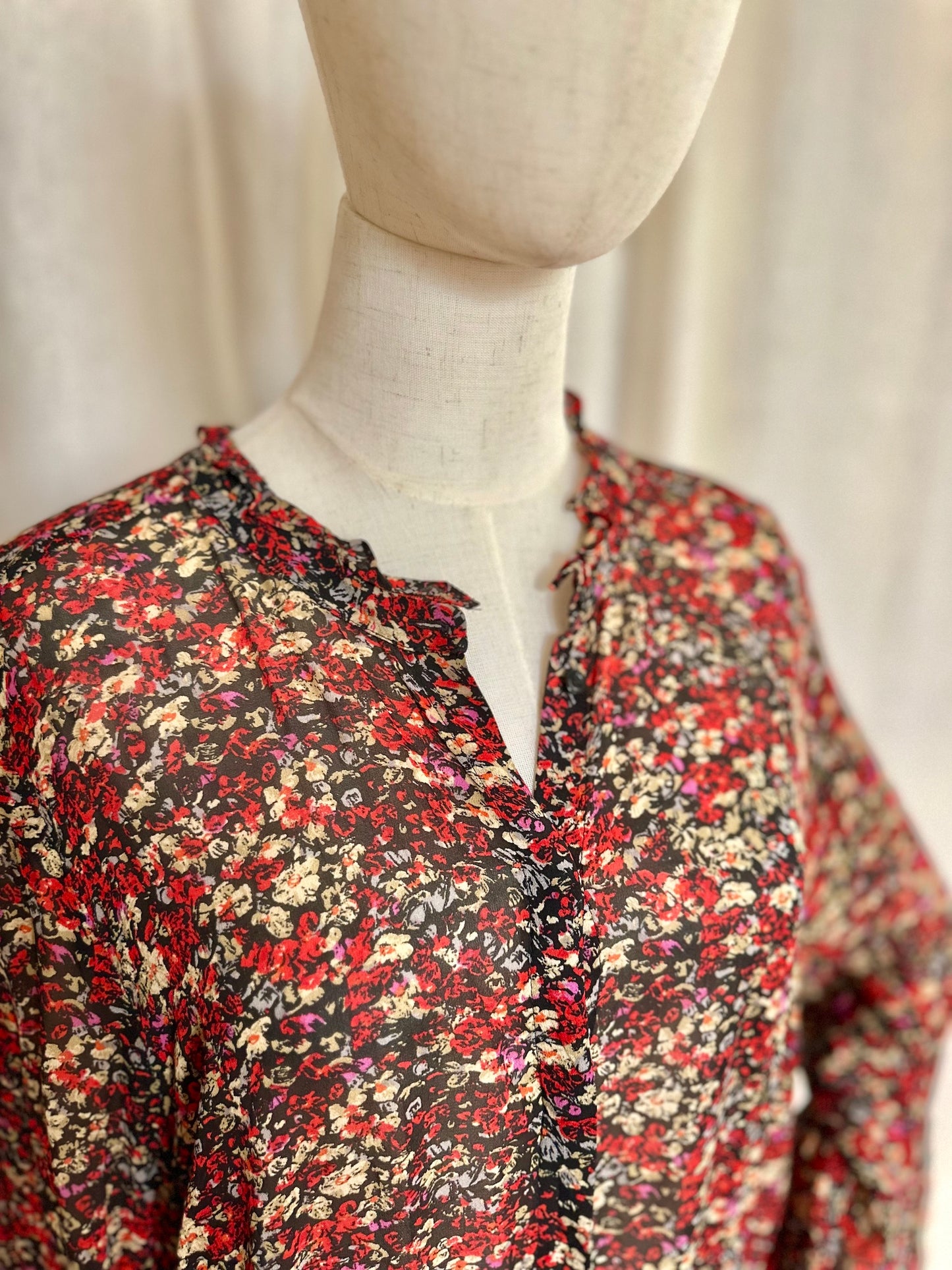 Jurk Set print rood - Maat 42