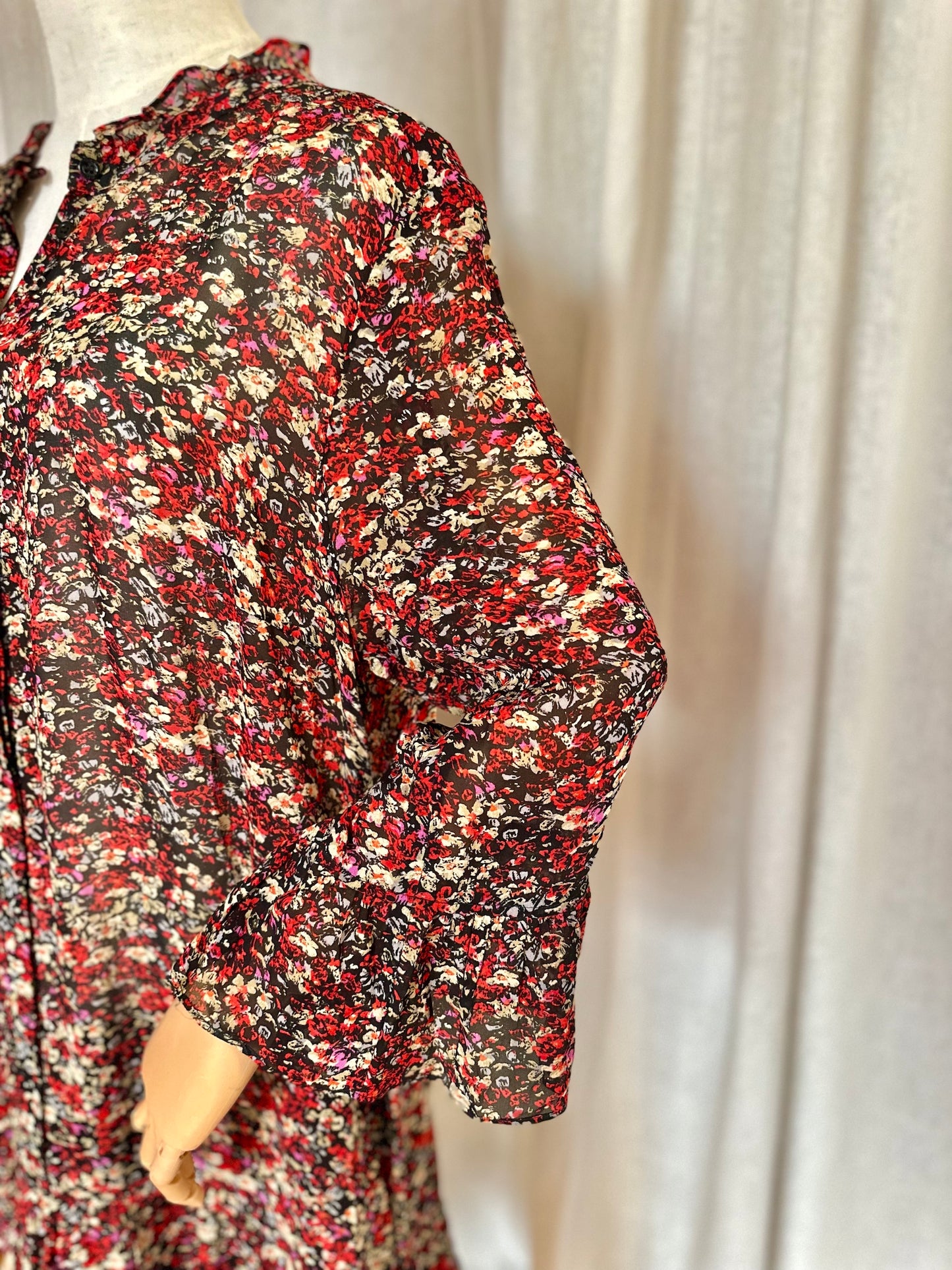 Jurk Set print rood - Maat 42