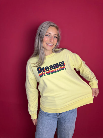 Sweater SET dreamer lichtgeel - Maat 42