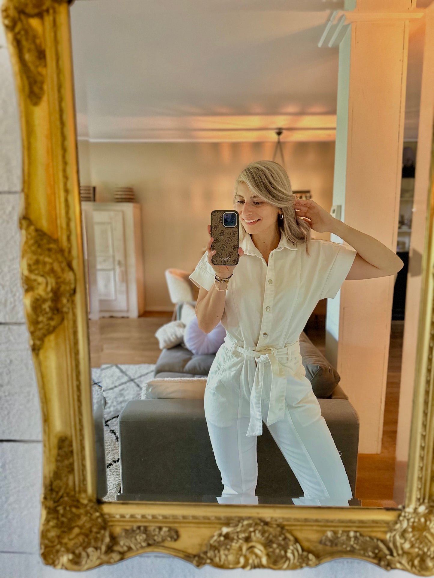 Jumpsuit Freebird creme - Maat S