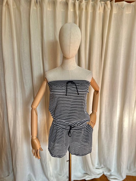 Playsuit Prima Donna blauw, wit - Maat 38