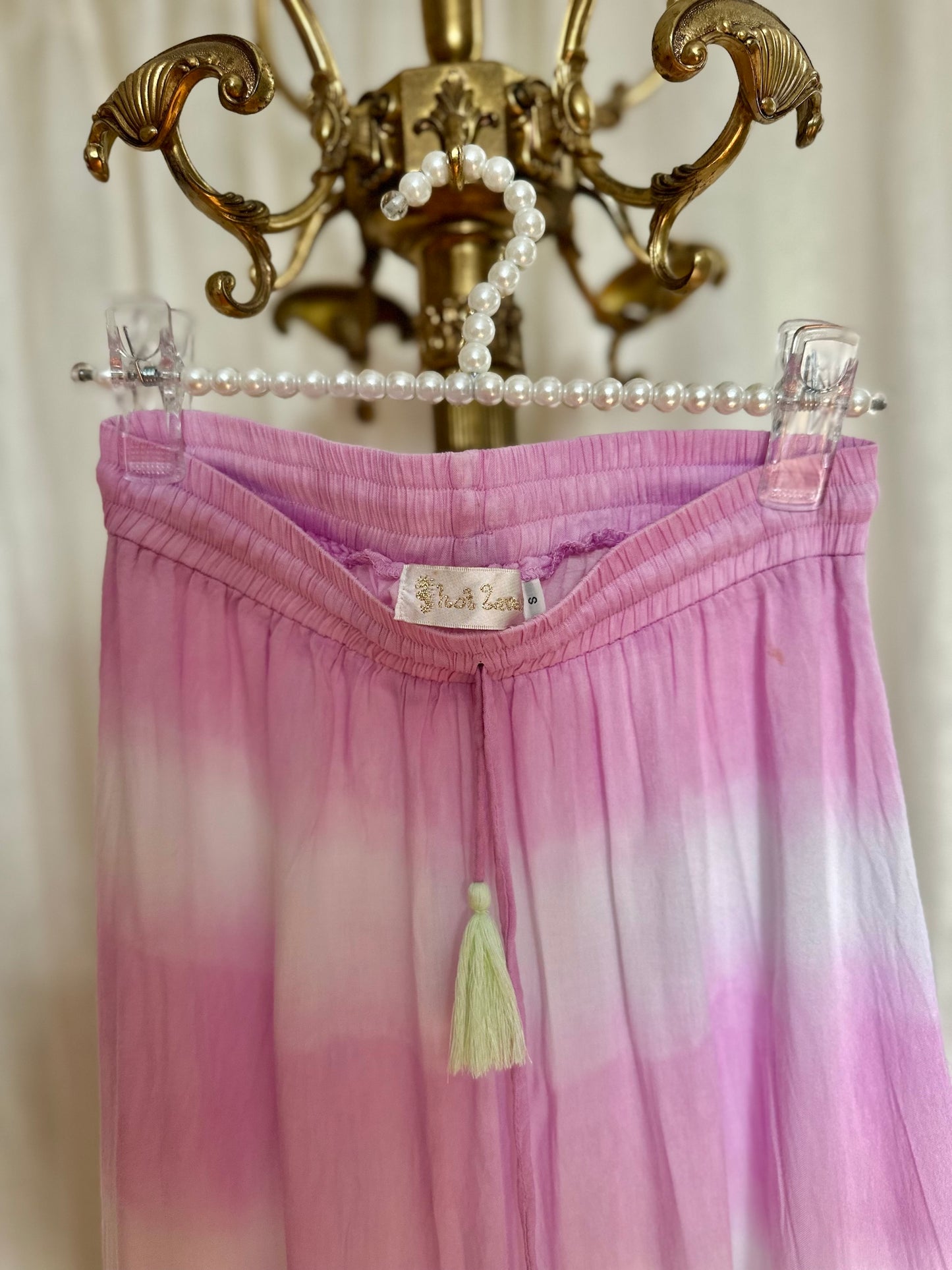 Rok Hot Lava tie dye lila, mintgroen - Maat S