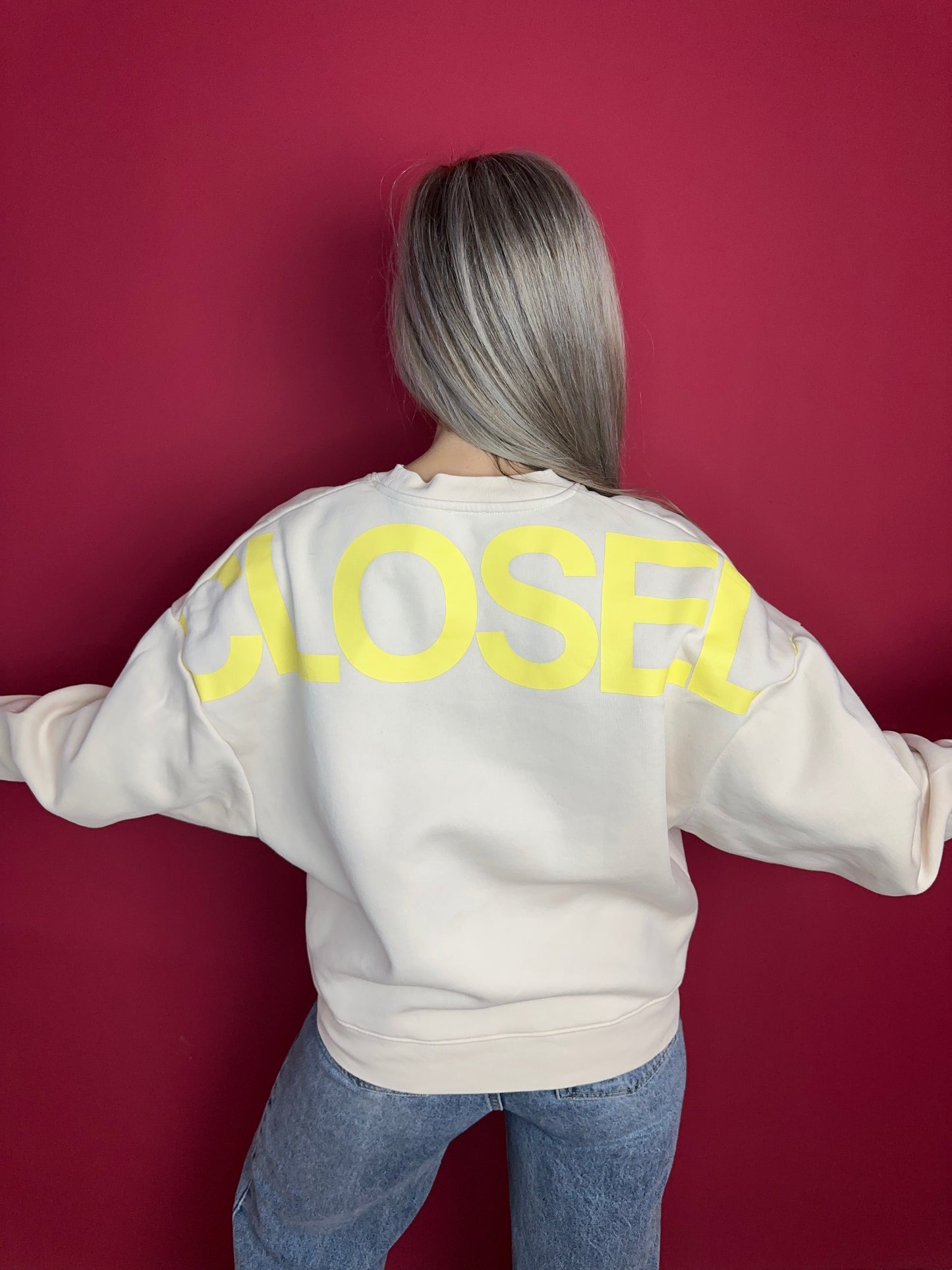 Sweater Closed lichtgeel - Maat 36