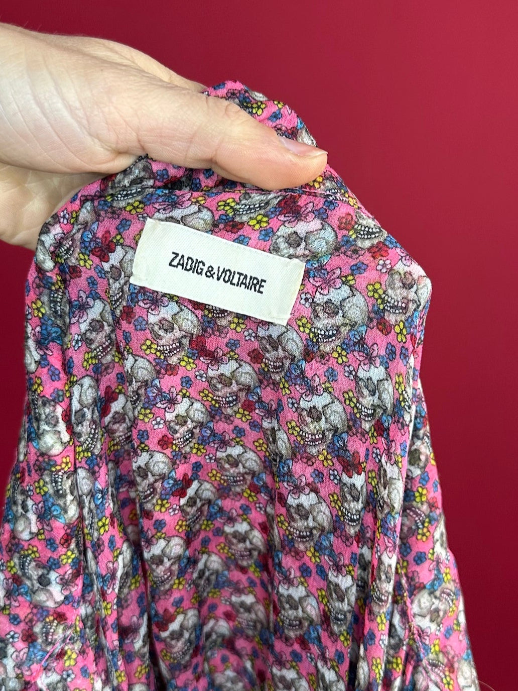 Jurk Zadig & Voltaire Reevas Mousseline roze - Maat S