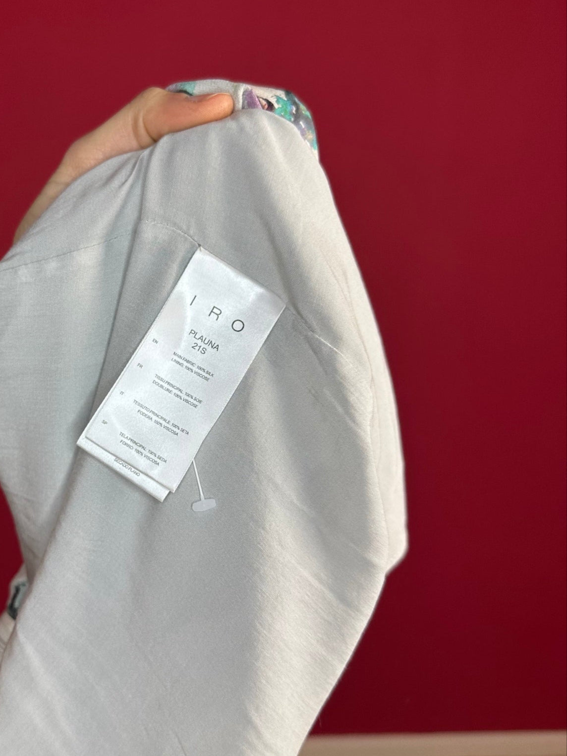 Jurk IRO Plauna print meerkleurig - Maat 36