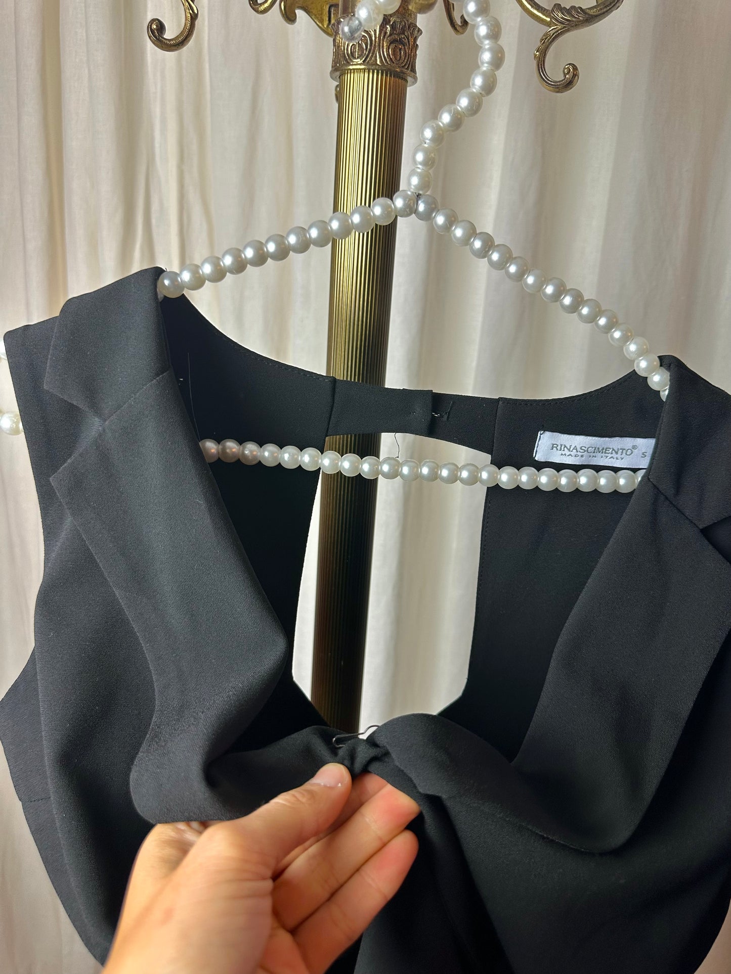 Jumpsuit Rinascimento zwart - Maat S