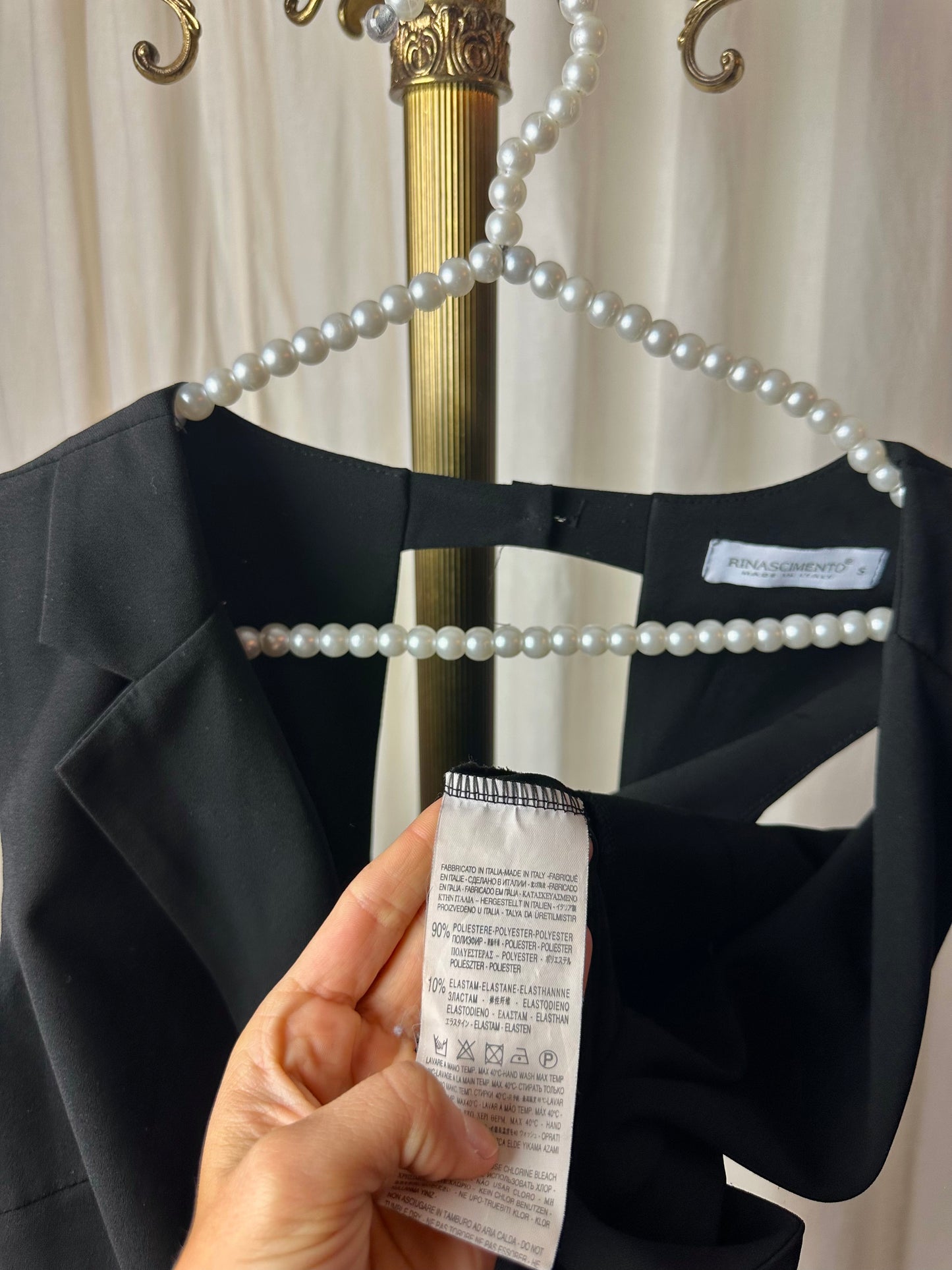 Jumpsuit Rinascimento zwart - Maat S