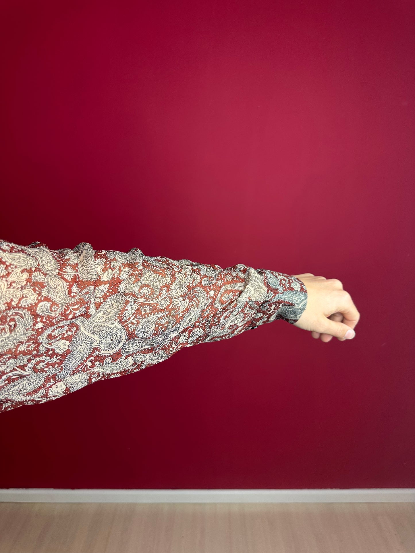 Jurk Berenice Russel print steenrood - Maat 38