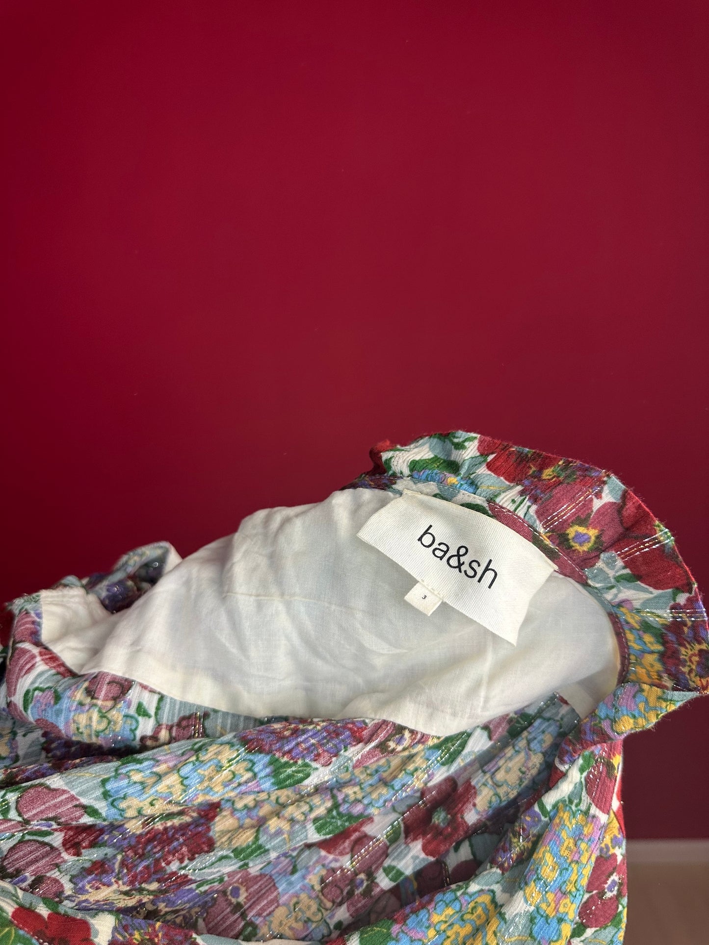 Jurk ba&sh maxi bloemenprint - Maat 3