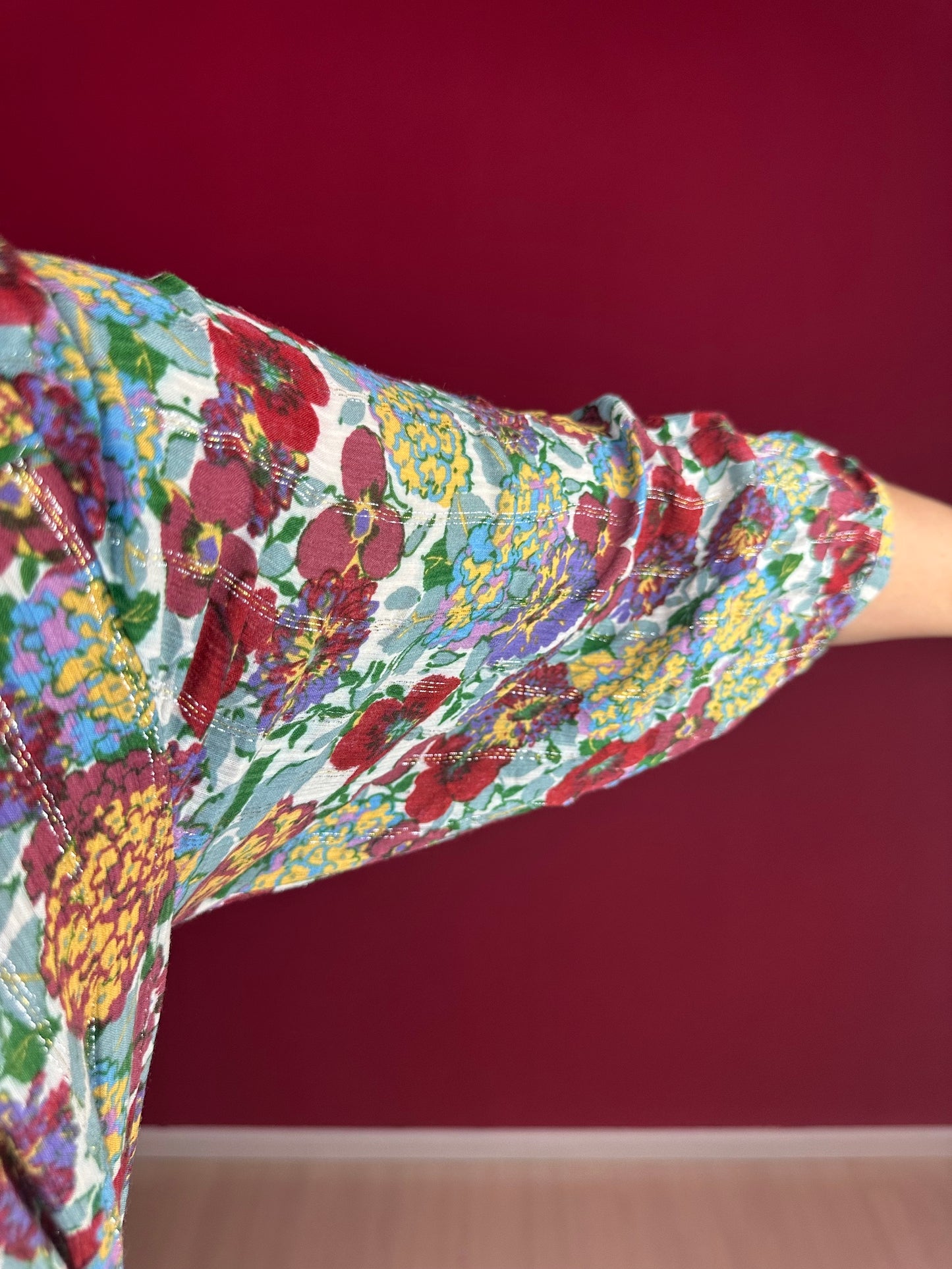 Jurk ba&sh maxi bloemenprint - Maat 3