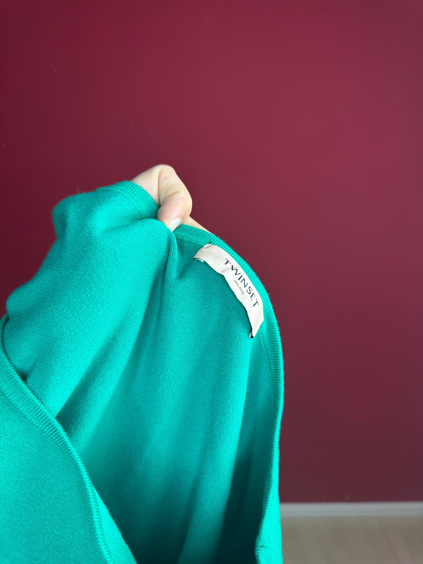 Jurk Twinset kant groen - Maat L