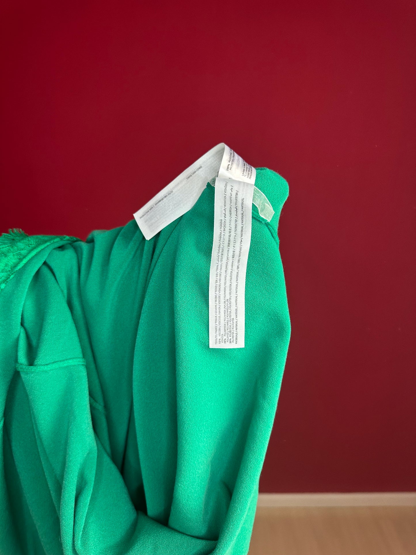 Jurk Twinset kant groen - Maat L