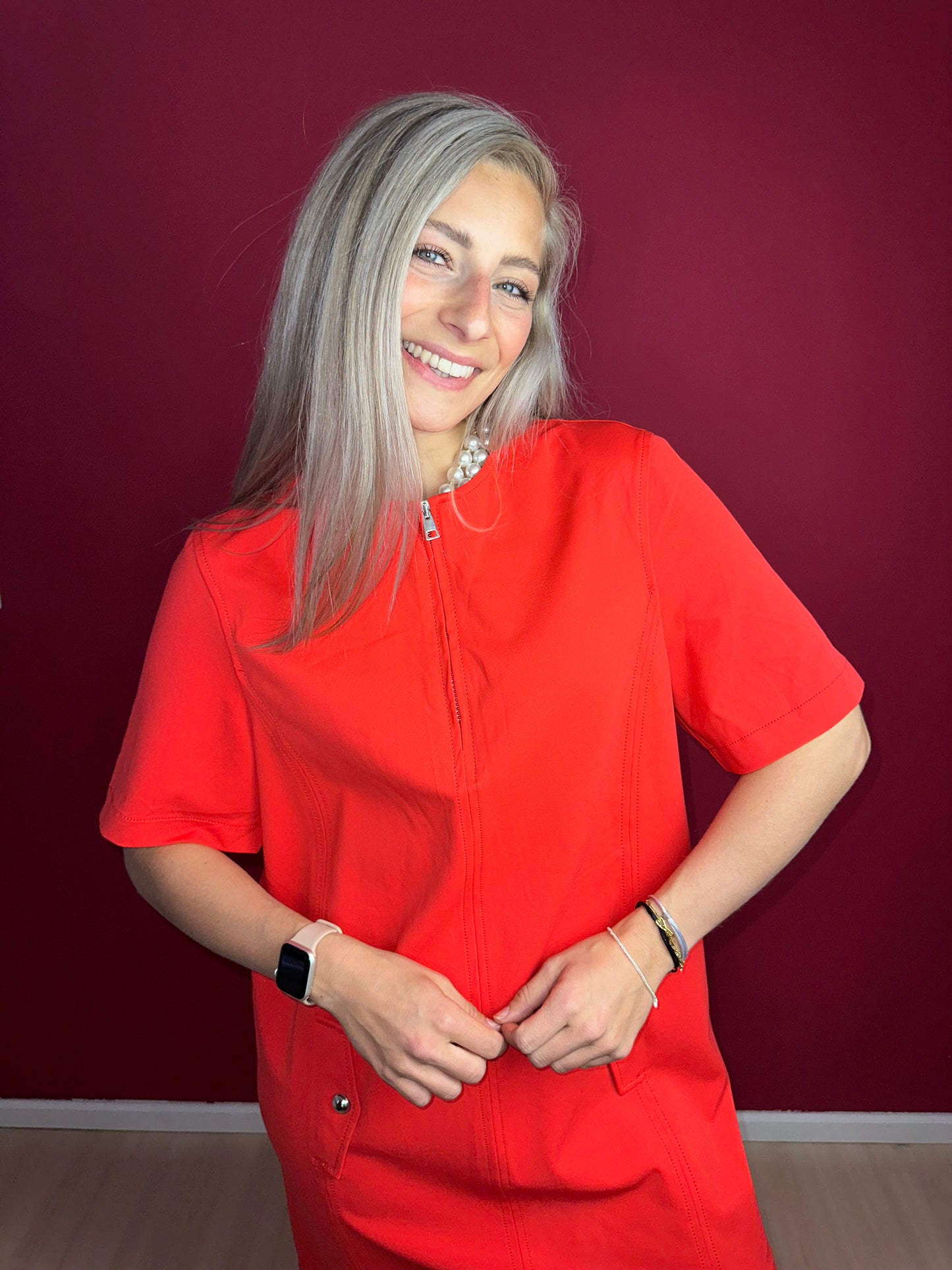 Jurk PINKO rood - Maat 40
