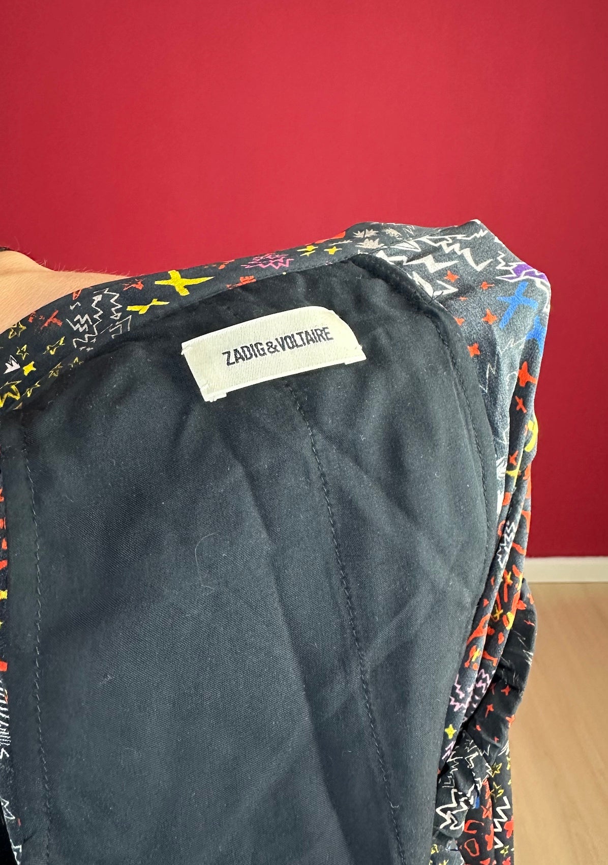 Rok Zadig & Voltaire print kant zwart - Maat 40