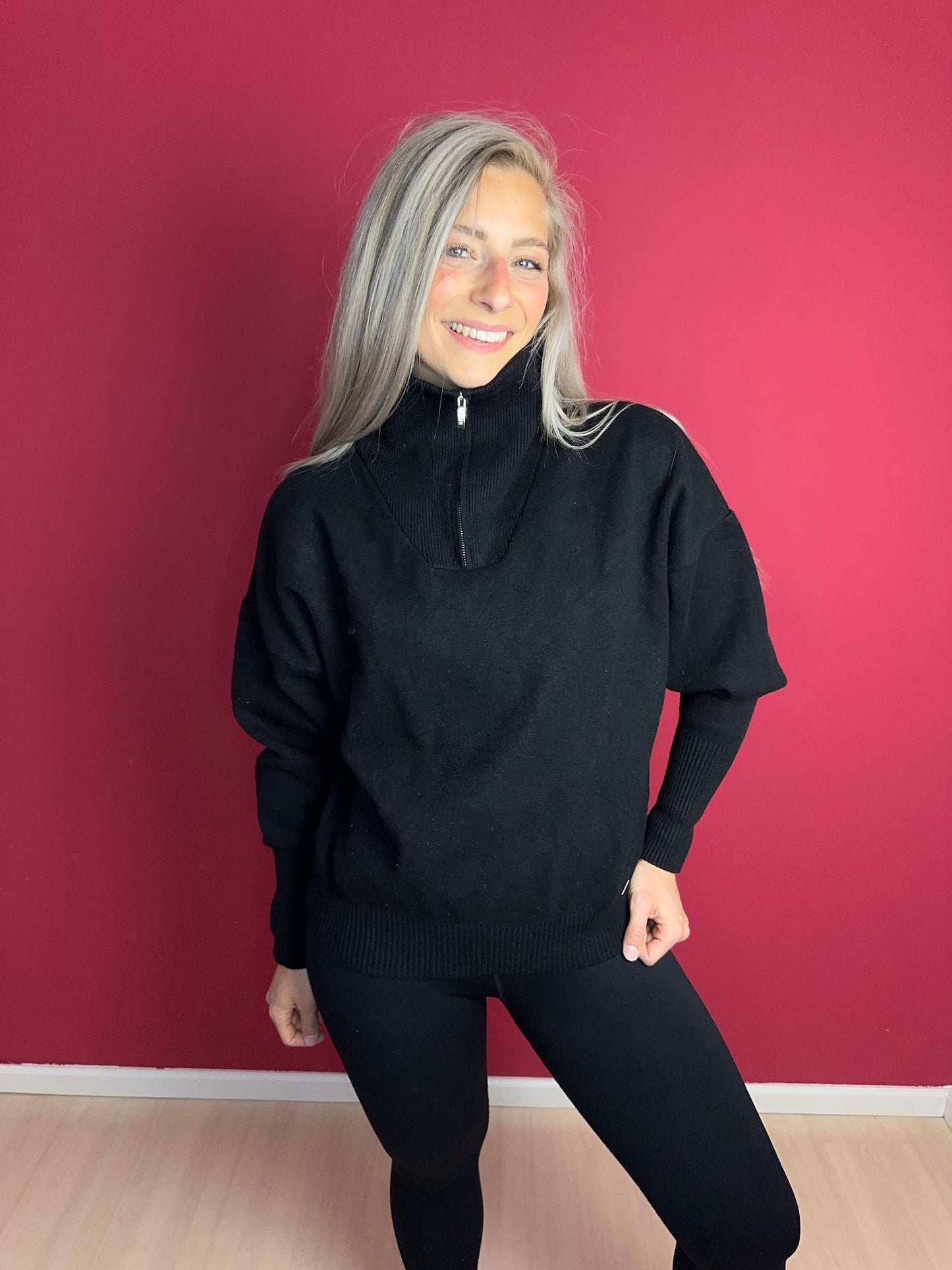 Trui Lune Active zwart - Maat L