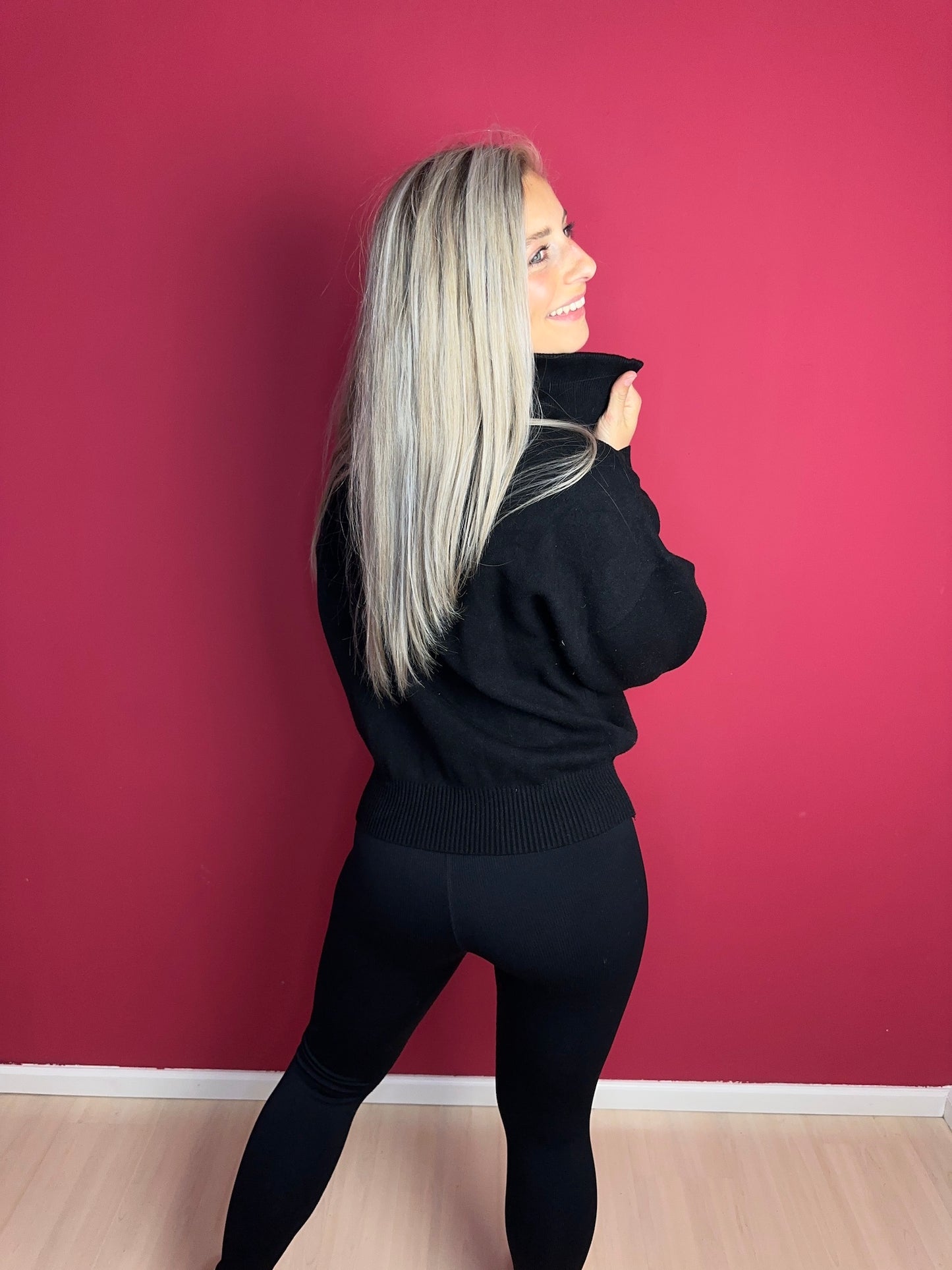 Trui Lune Active zwart - Maat L
