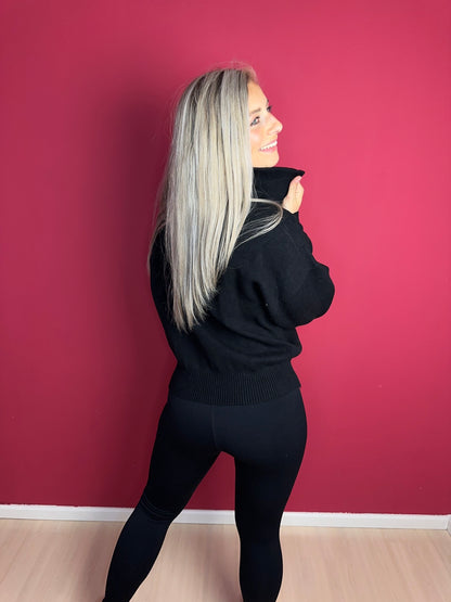 Trui Lune Active zwart - Maat L