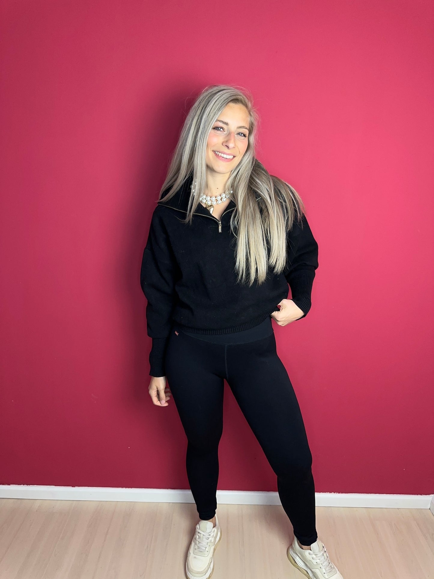 Trui Lune Active zwart - Maat L