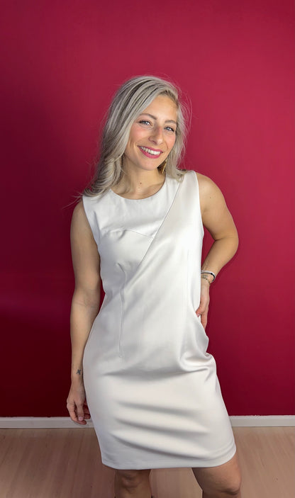 Jurk DKNY mouwloos beige - Maat 40