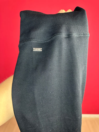 Legging sport Lune Active Luna rib zwart - Maat L