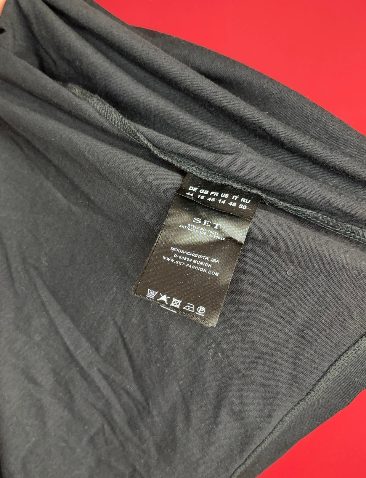 T-shirt SET zwart 'Dream on' - Maat 44