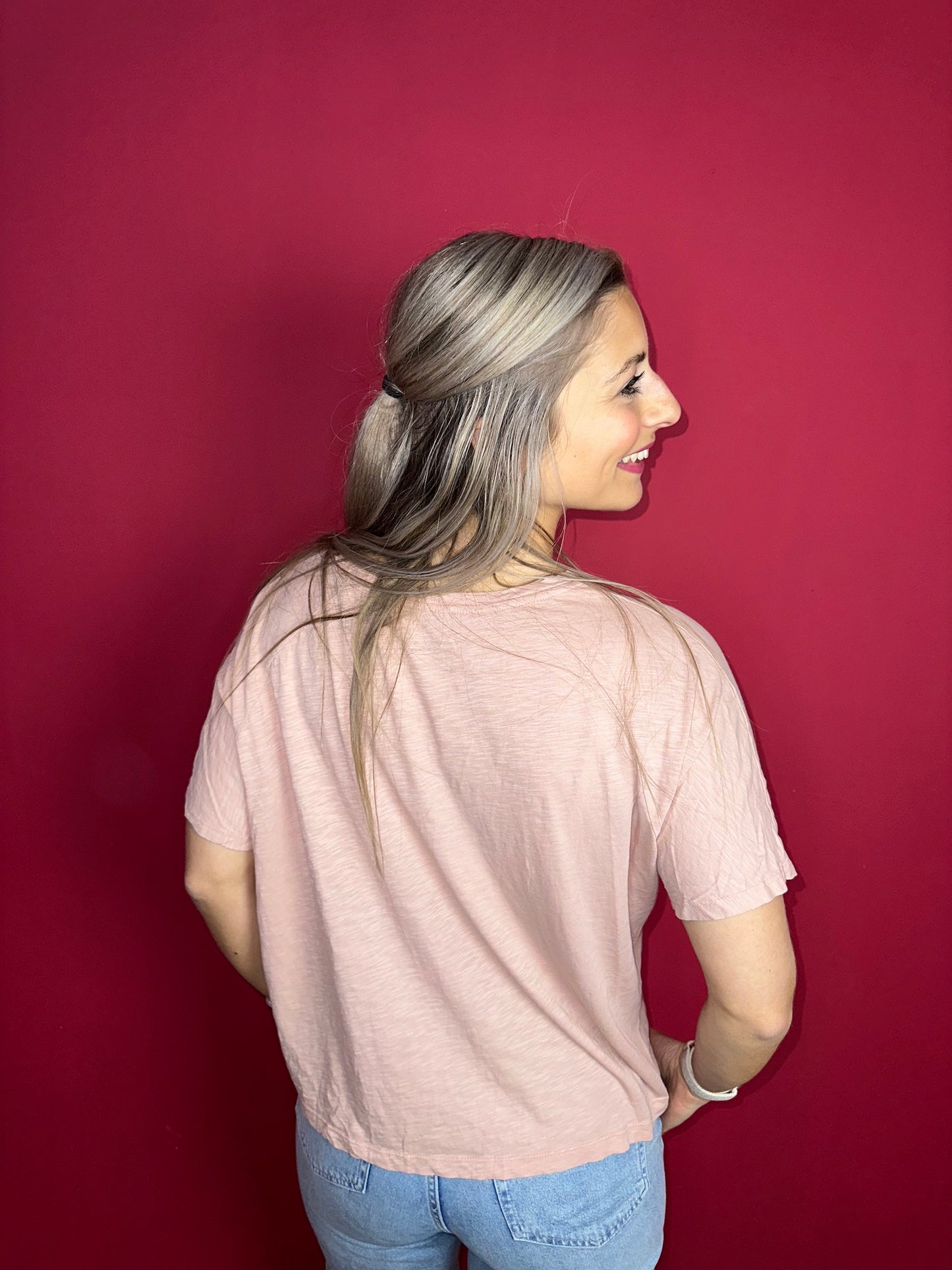 T-shirt ba&sh 'sensation' oudroze - Maat 2