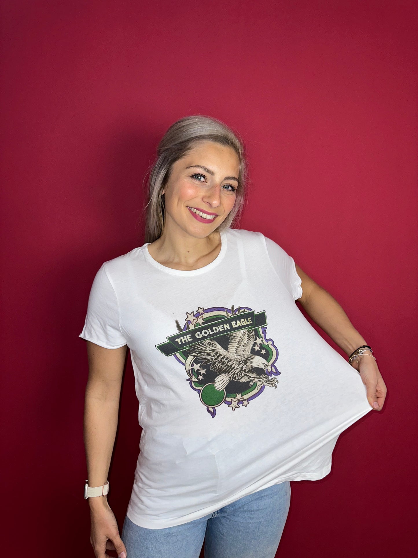 T-shirt SET wit 'Eagle' - Maat 42