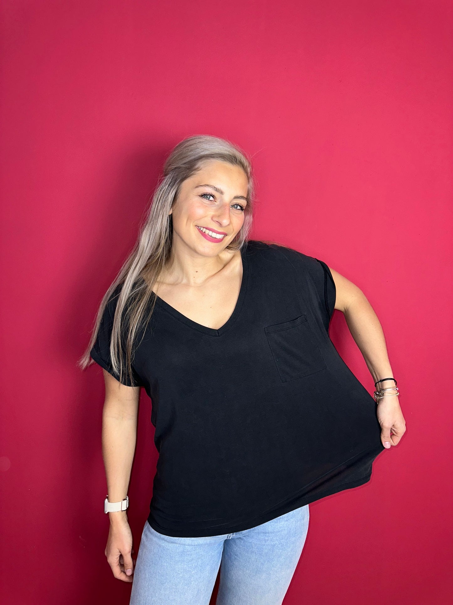 T-shirt SET zwart - Maat 42