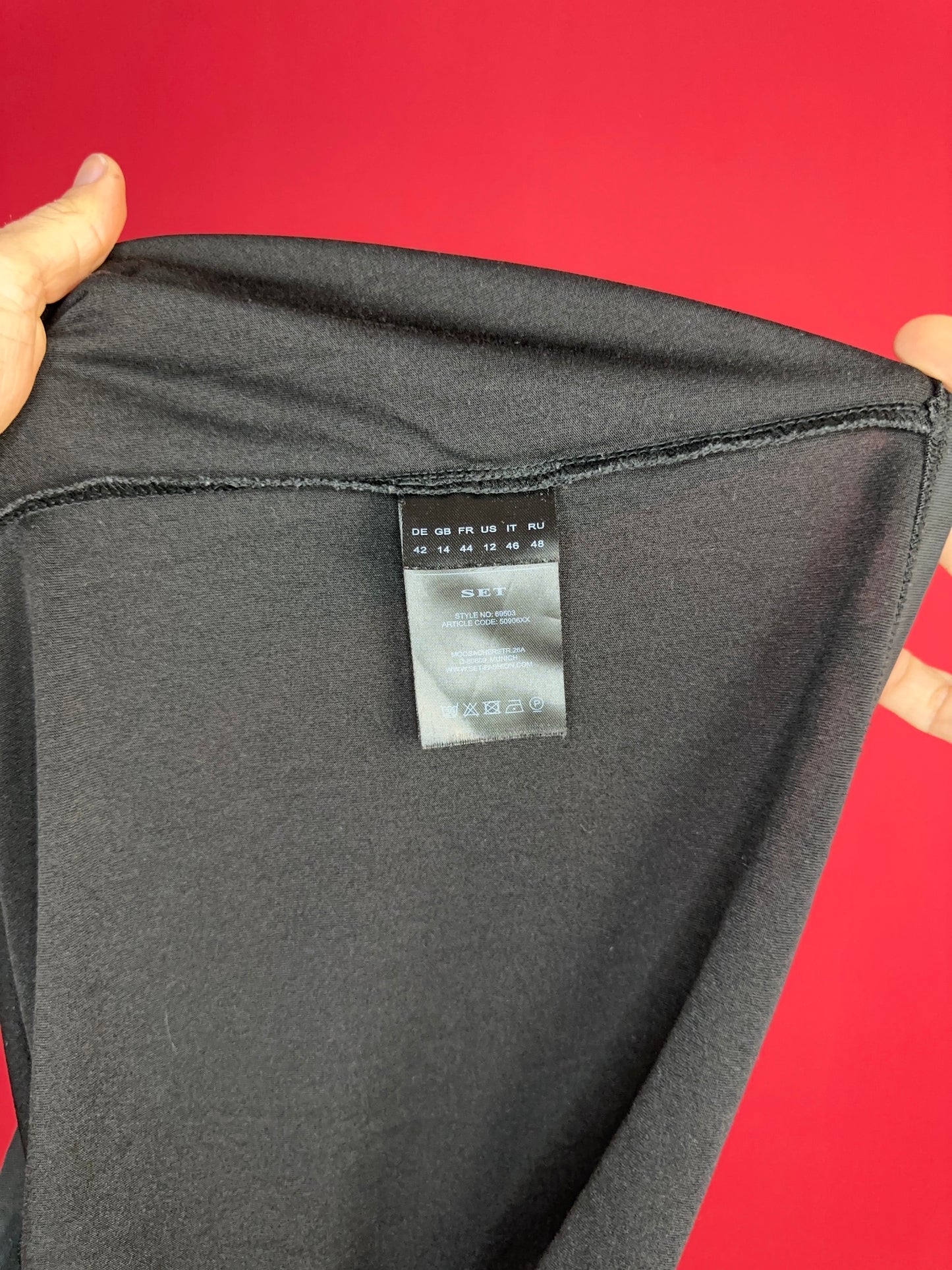 T-shirt SET zwart - Maat 42