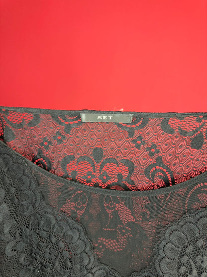 Top SET kant zwart - Maat 42
