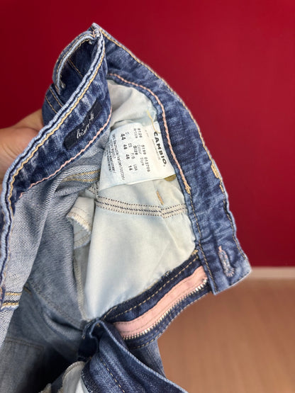 Jeans Cambio studs roségoud - Maat 44