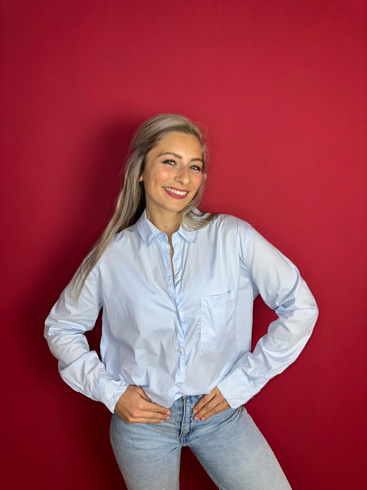 Overhemd SET lichtblauw - Maat 40