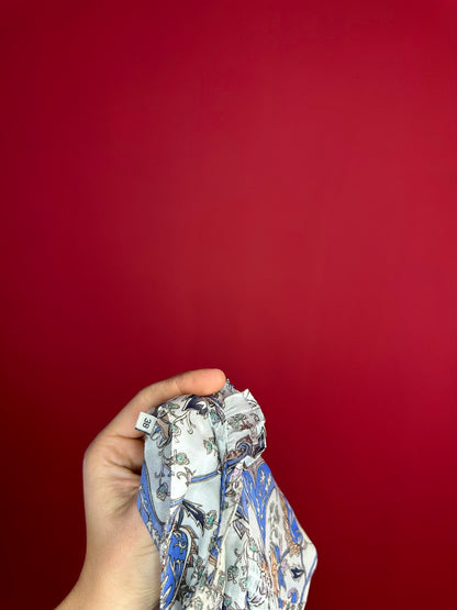 Blouse Berenice paris print blauw - Maat 38