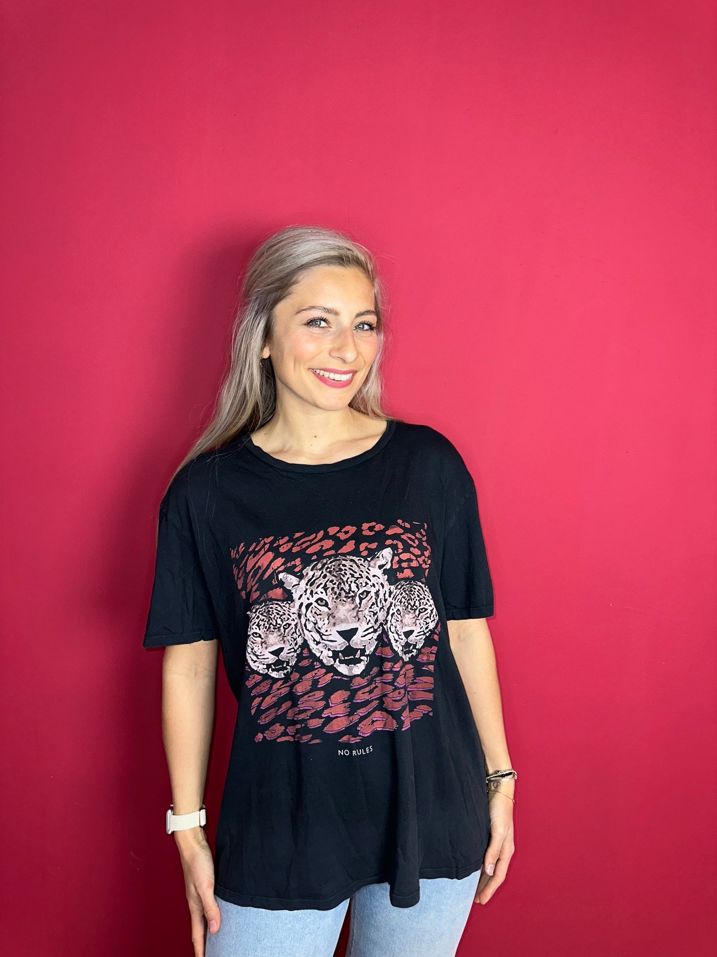 T-shirt SET zwart tijgers - Maat 42