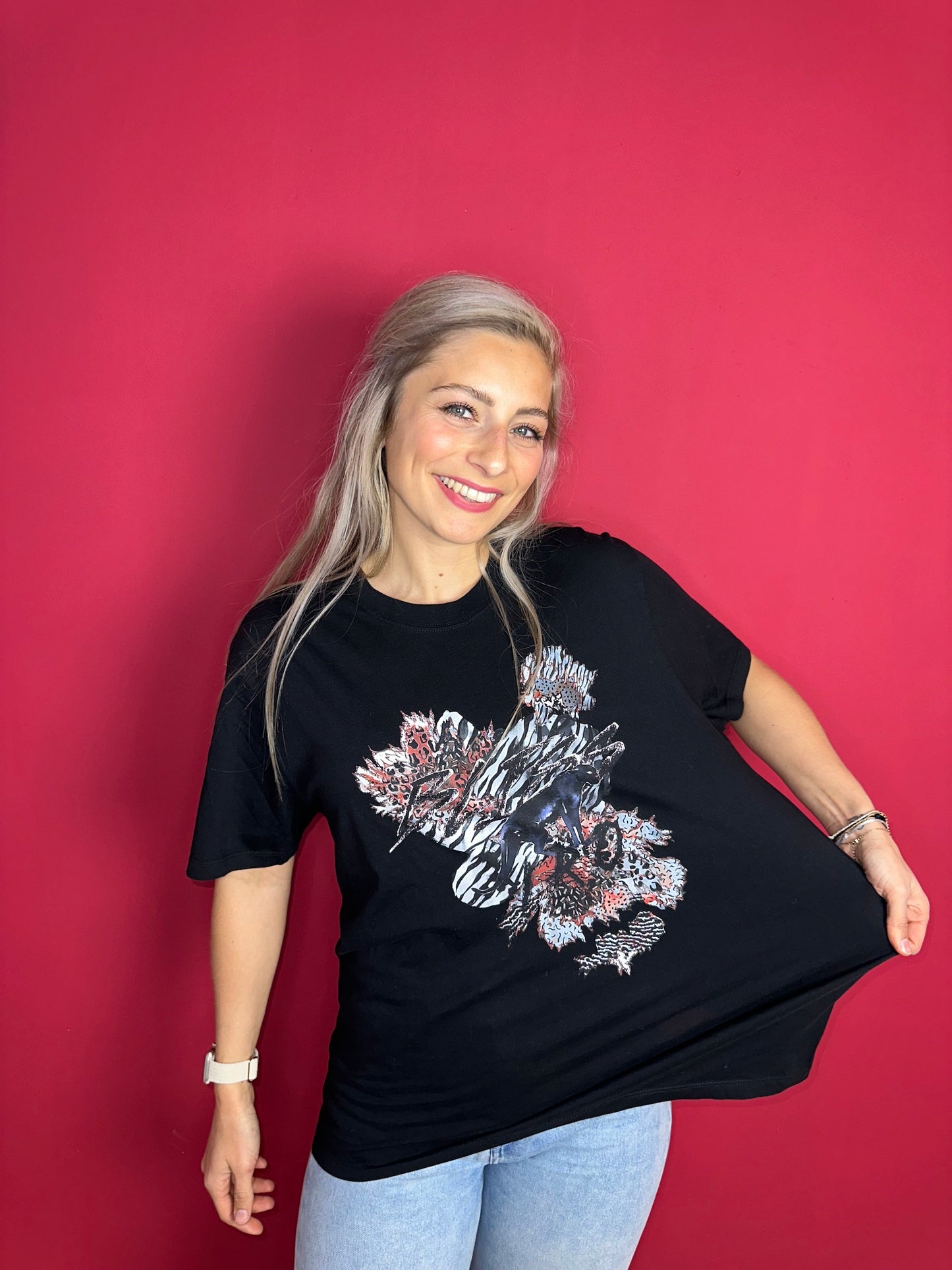 T-shirt IRO zwart - Maat L