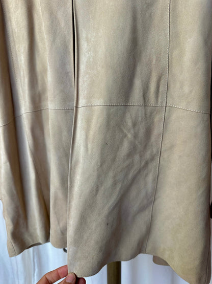 Jack Fabiana Filippi suede driekwart mouw beige - maat 36 (S)