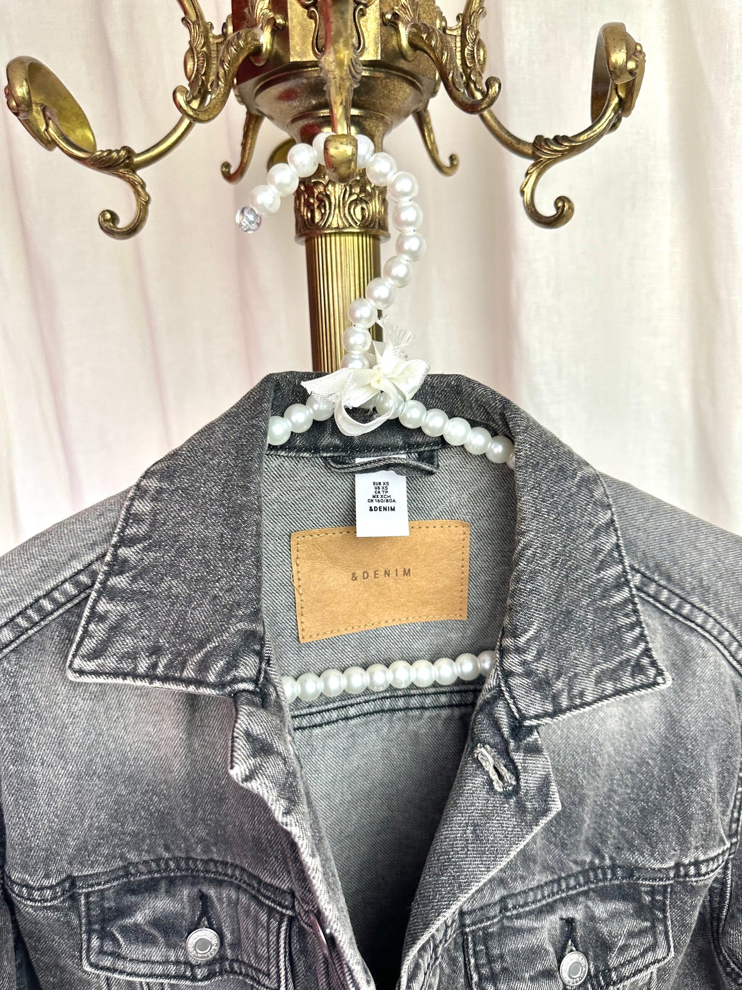 Jack H&M denim grijs maat XS