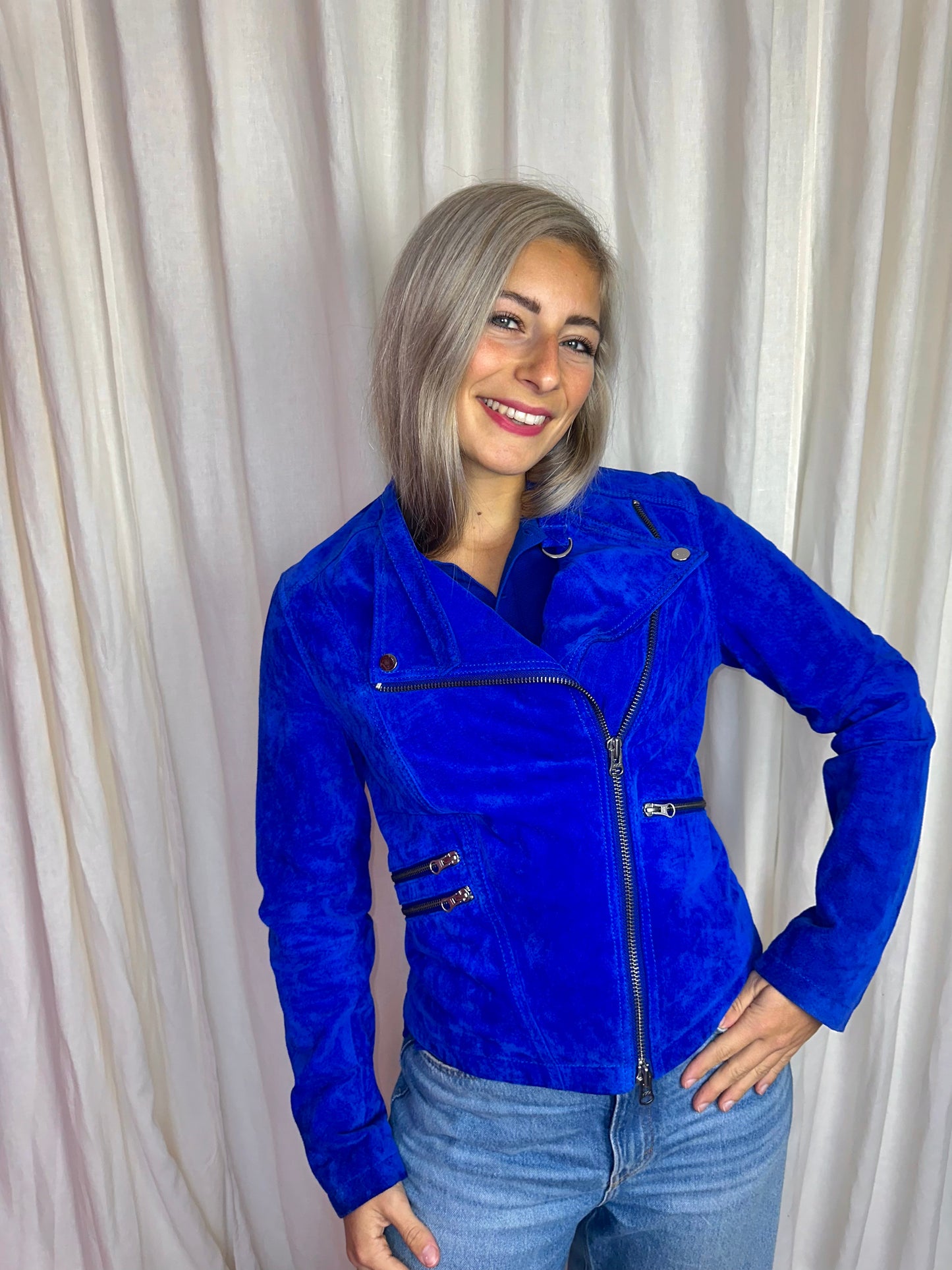 Jack Ibana suede cobalt - maat M(38)
