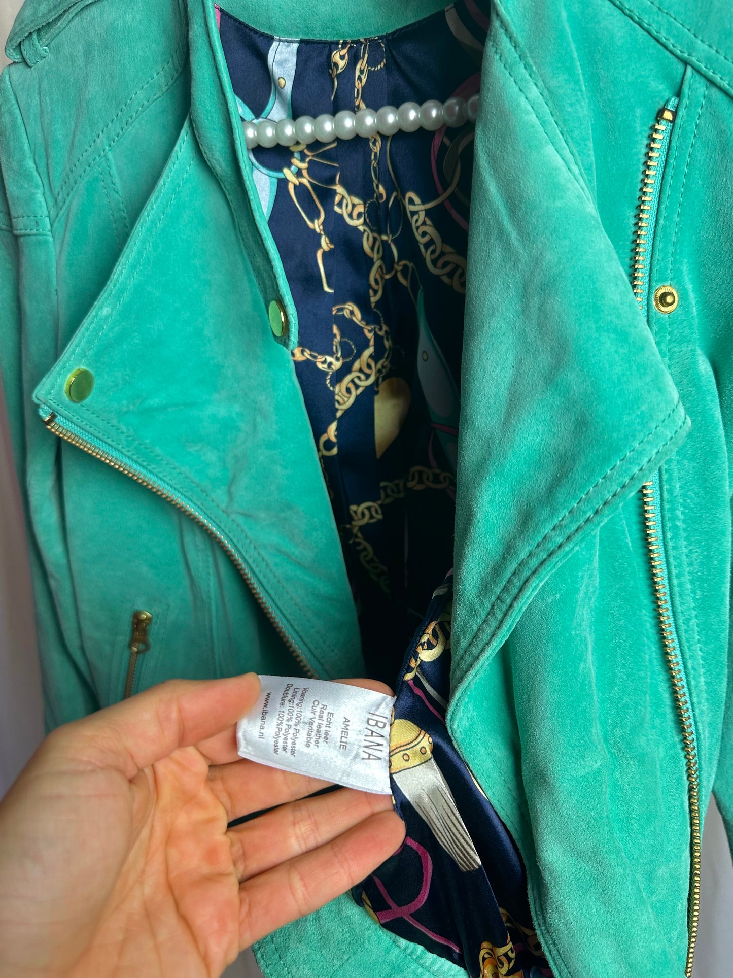 Jack Ibana suede mintgroen - maat 36(S)