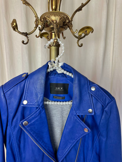 Jack SET leer cobalt blauw - maat 36 (S)