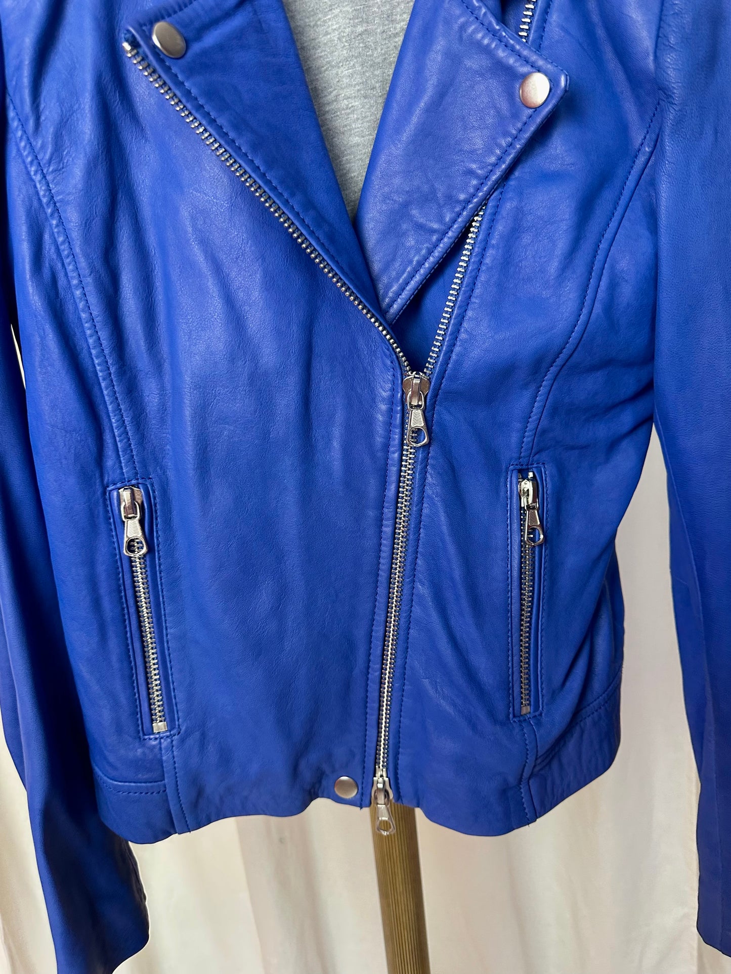 Jack SET leer cobalt blauw - maat 36 (S)